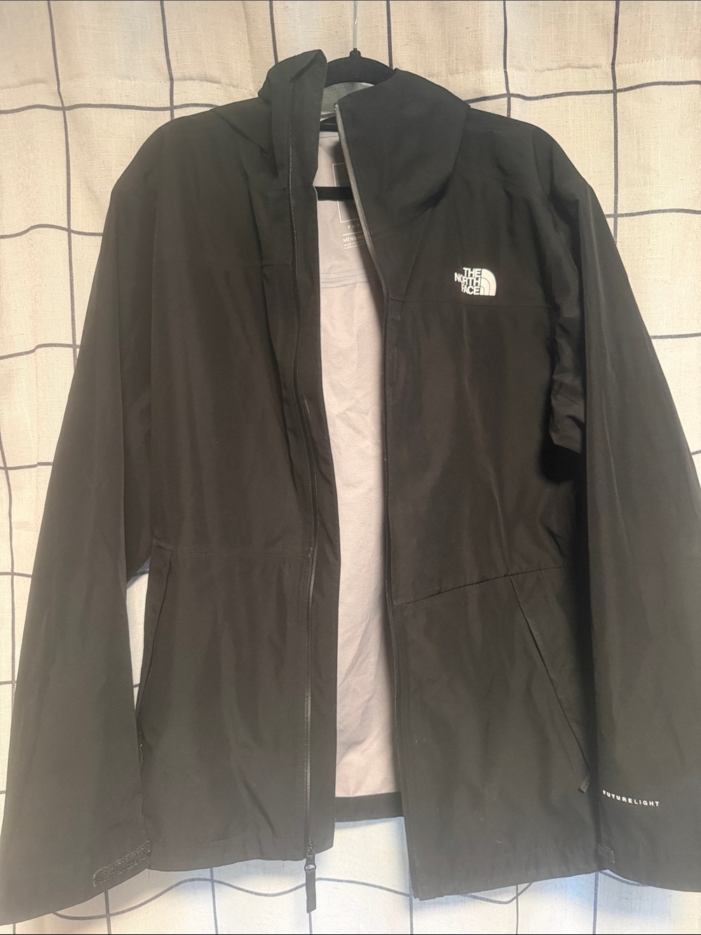 The North Face Black Hooded Raincoat for Men